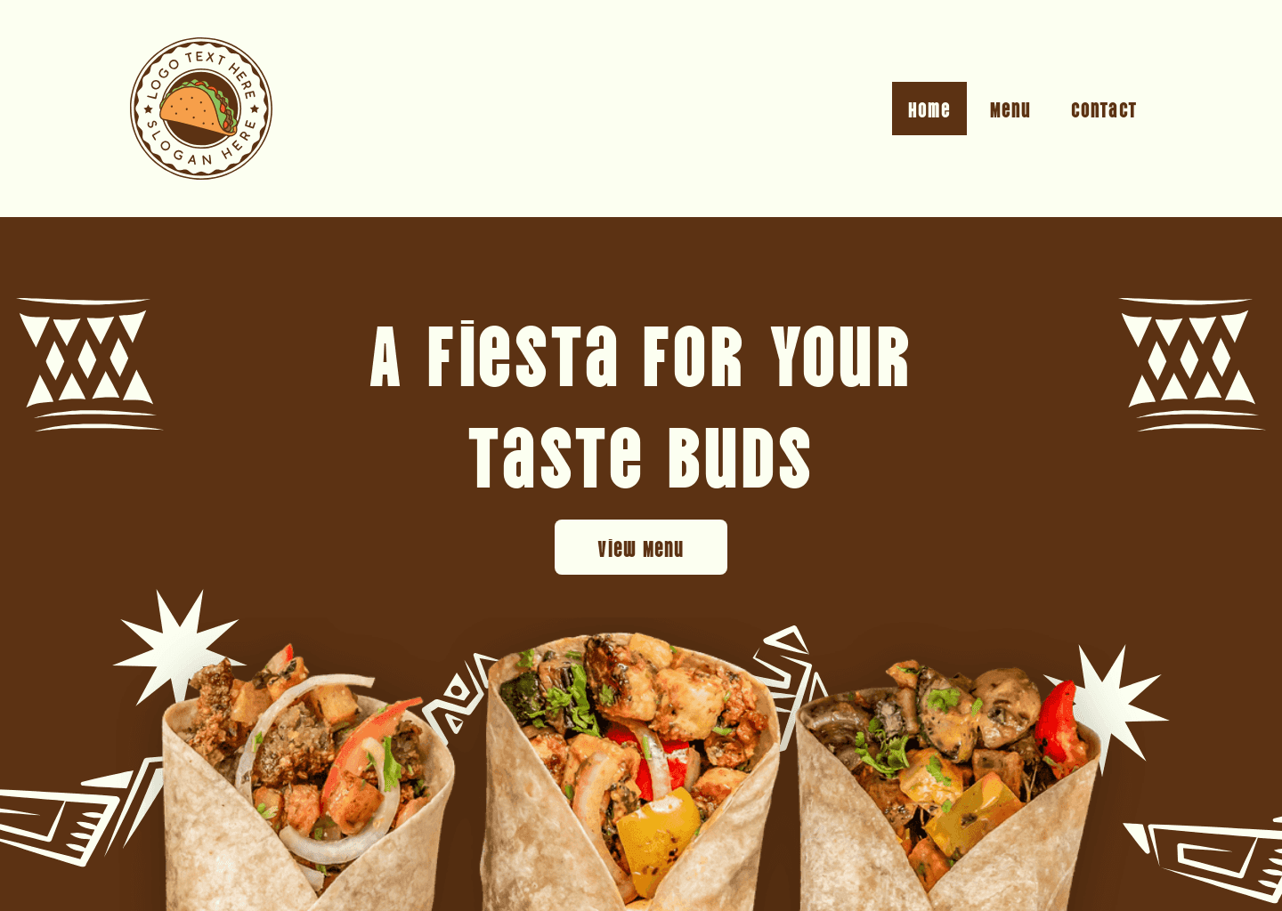 Fusion Mexican Restaurant Website Preview