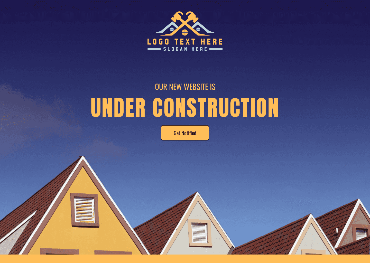 Roof Construction Renovation Website Preview