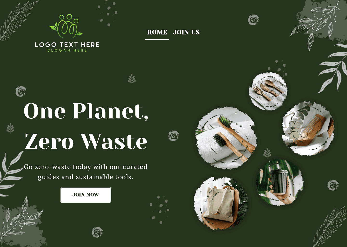 Eco Friendly Campaign Website Preview