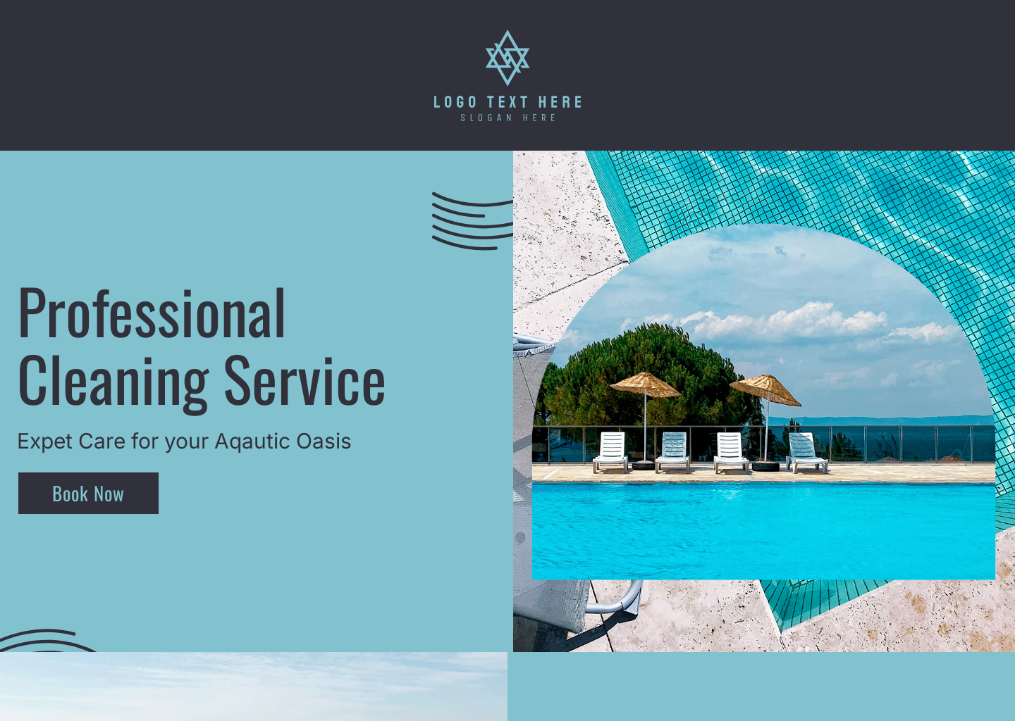 Professional Pool Cleaning Services Website Builder Image Preview