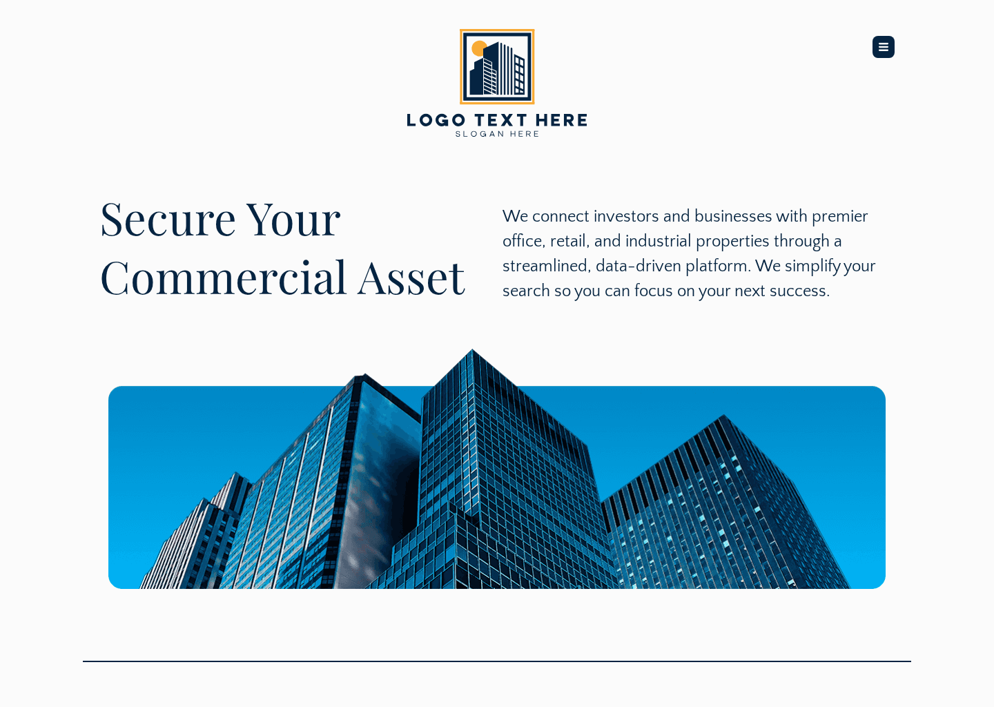 Commercial Building Listings Website Preview