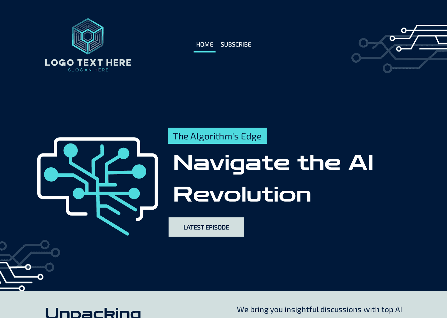 AI Revolution Podcast Website Preview