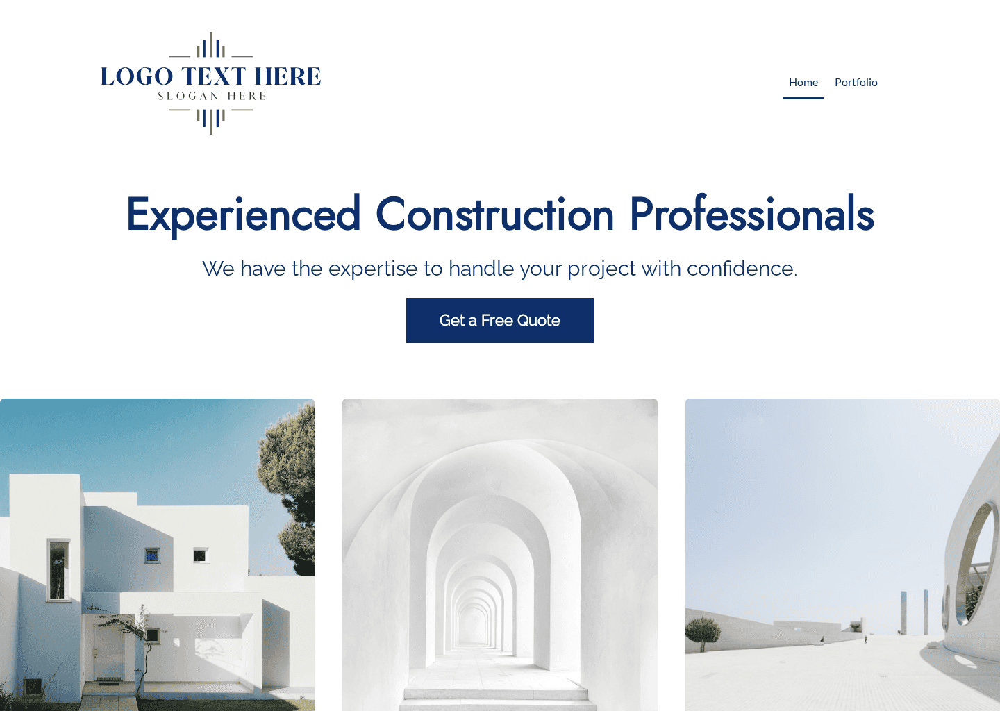 Architecture Professional Build Website Preview