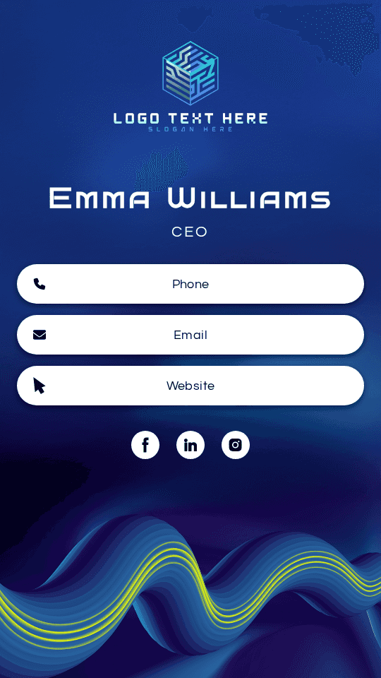 Digital Tech CEO Digital Business Card