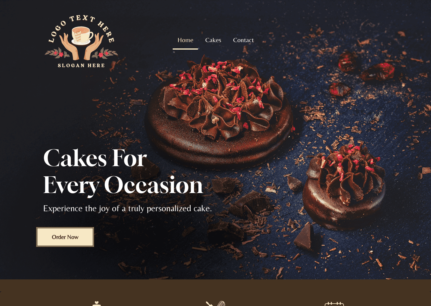 Sweet Cake Store Website Preview