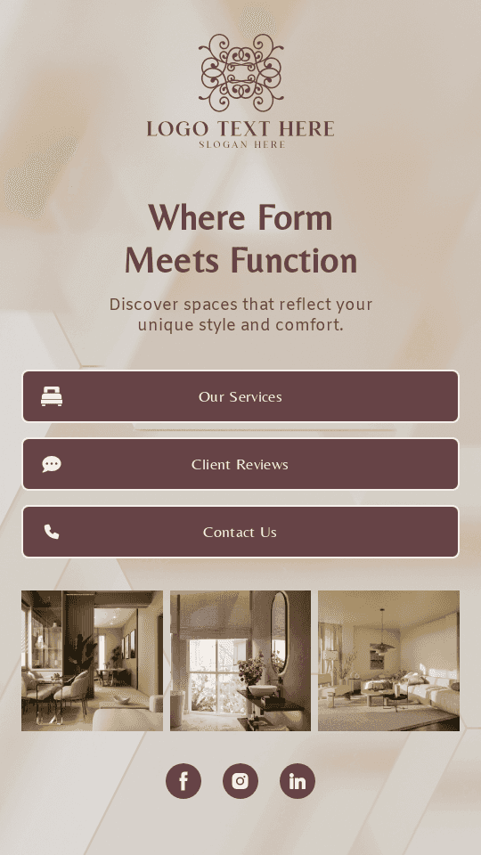 Interior Design Showroom Link in Bio Preview