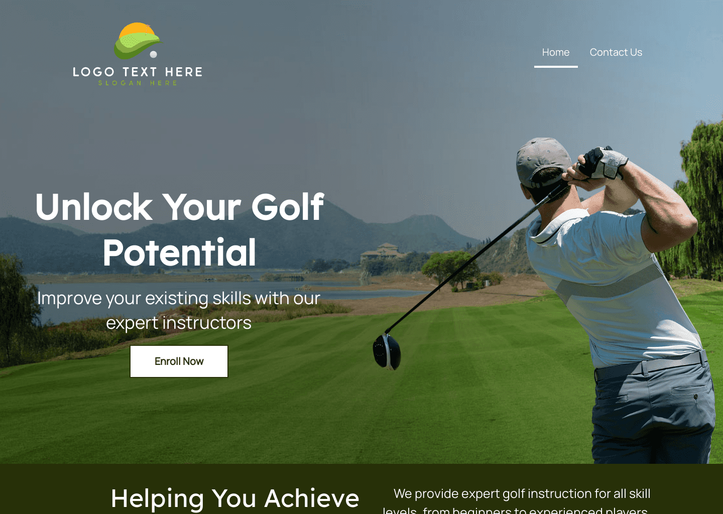 Private Golf Class Website