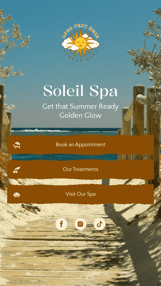 Skin Tanning Spa Link in Bio Preview