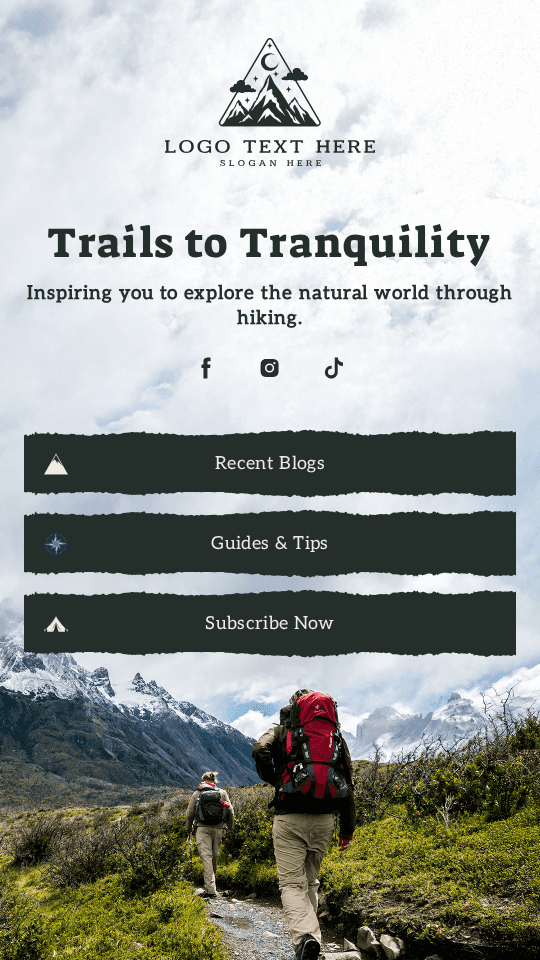 Hiking Travel Blog Link in Bio Preview