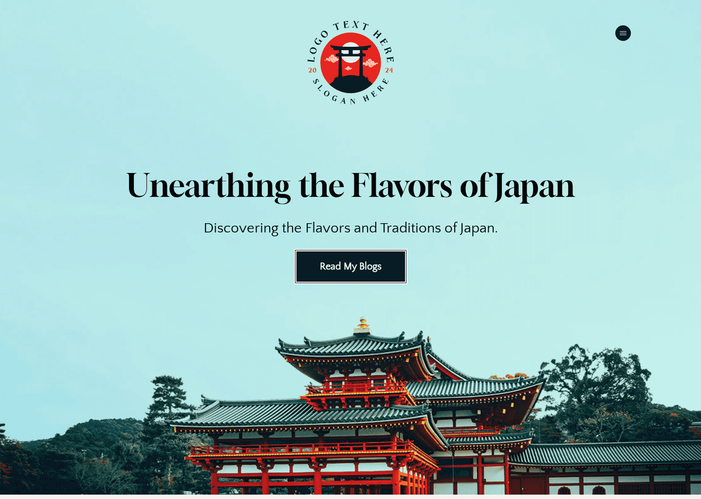 Japan Food Blog Website Preview