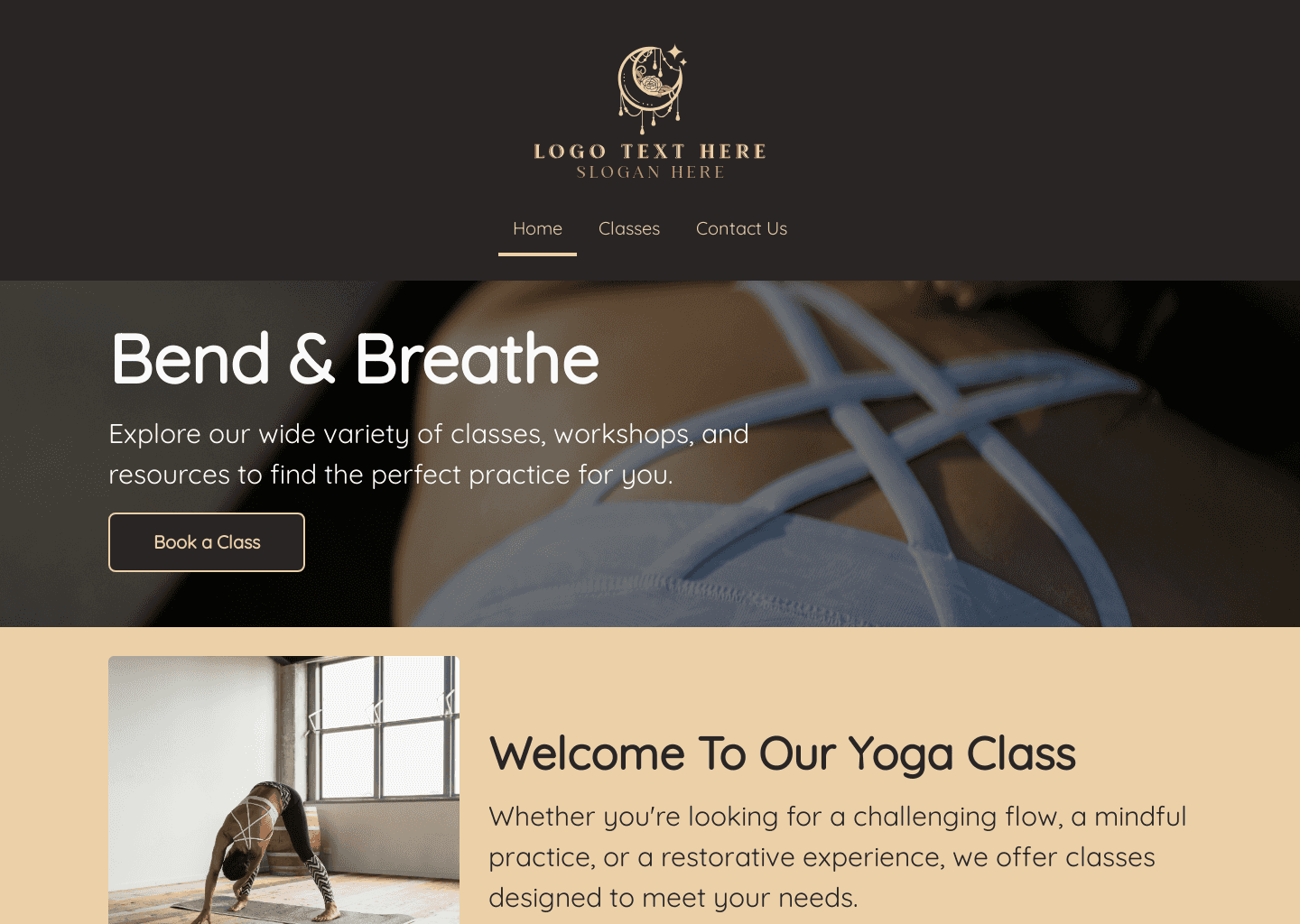 Yoga For You Website Preview