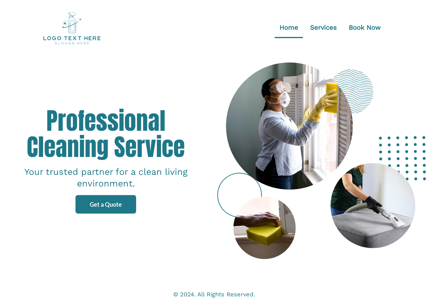 Housekeeping Solutions Website Builder Image Preview