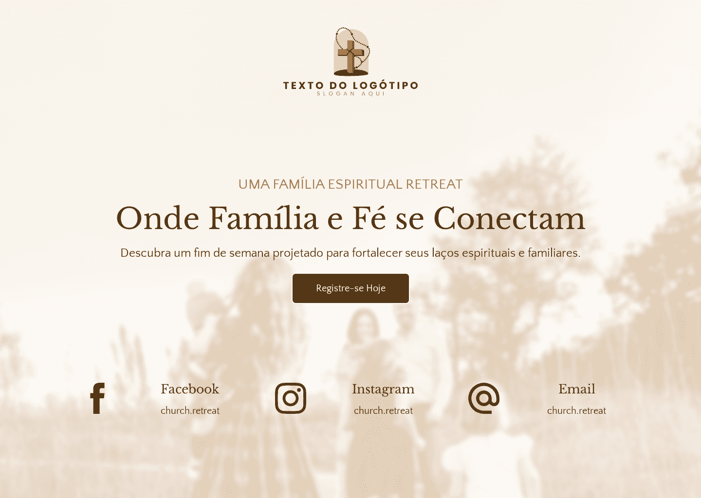 Retiro Familiar da Igreja Website Preview