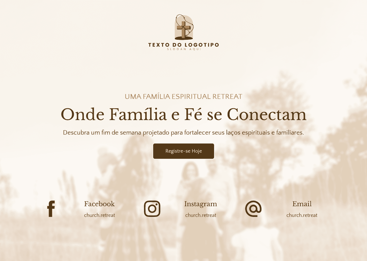 Retiro Familiar da Igreja Website Preview