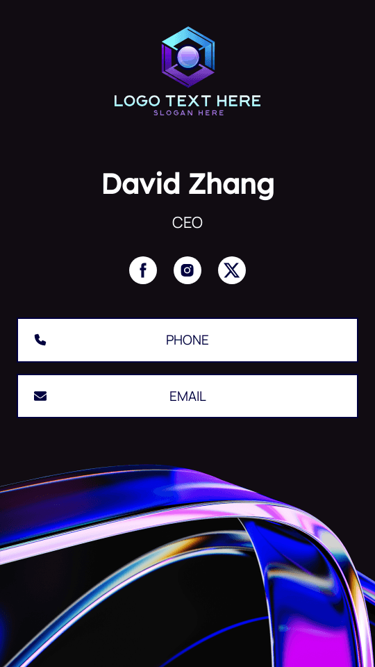 Business Strategy CEO Digital Business Card