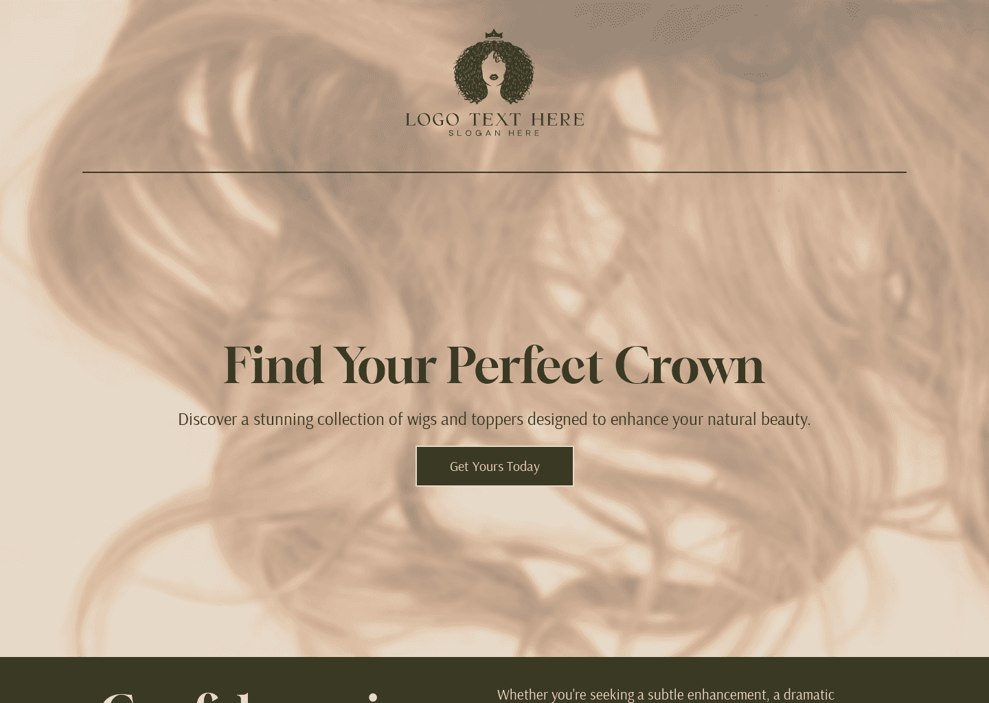 Hair Wig Boutique Website Preview