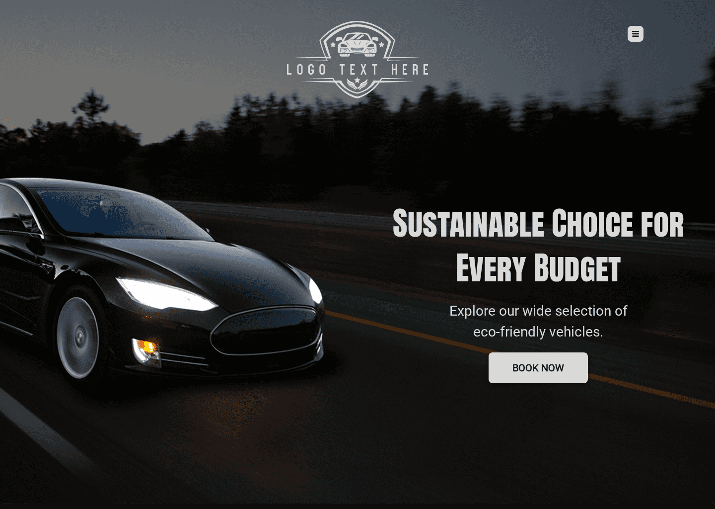 Electric Car Rental Website Preview