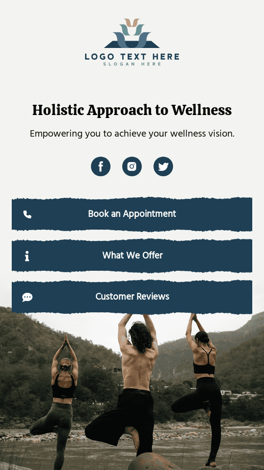 Gym Fitness Training Bio link template