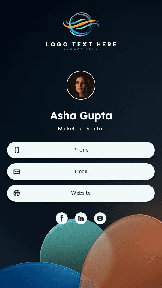 Product Marketing Director Digital Business Card Preview