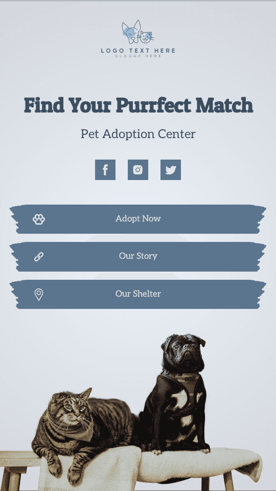 Pet Grooming Care Bio link template