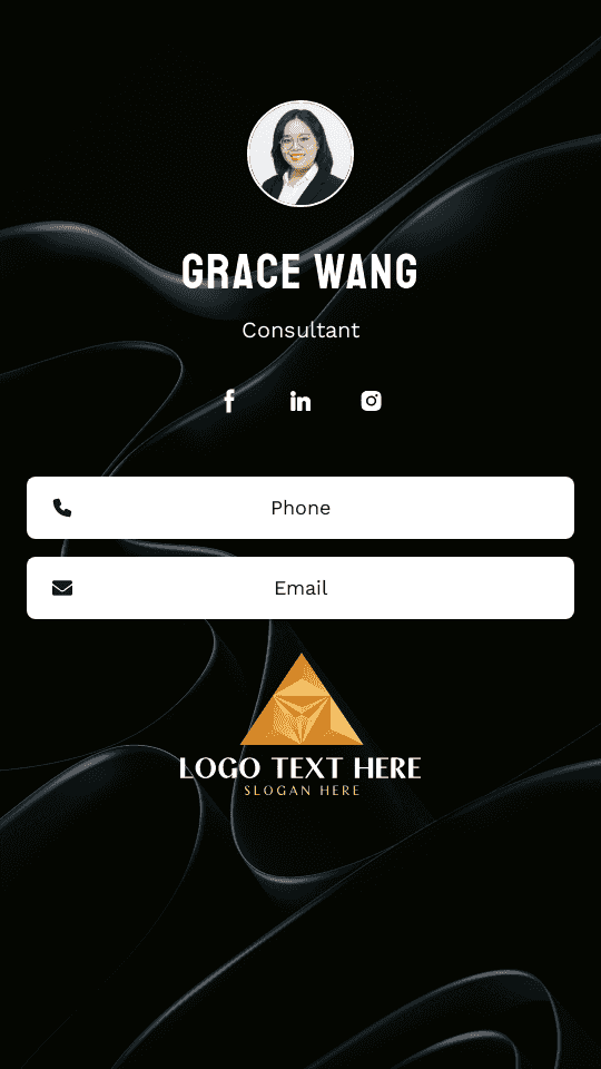 Corporate Business Consultant Digital Business Card Preview