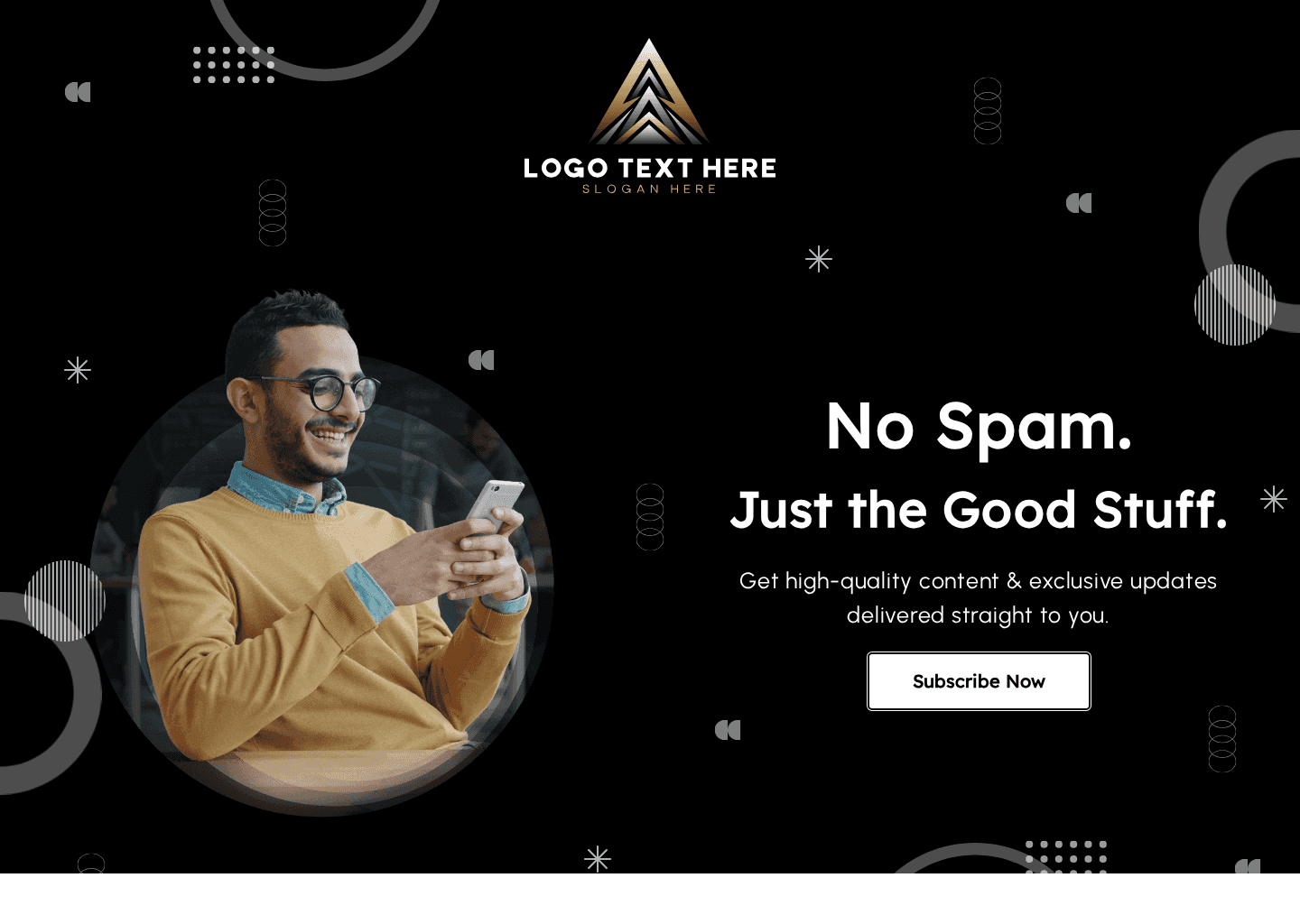 Startup Company Newsletter Website Preview