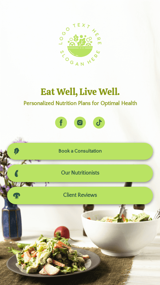 Healthy Food Dietician Website