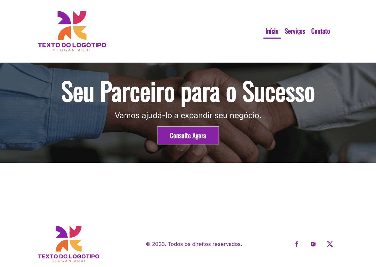 Serviços Empresariais Website
