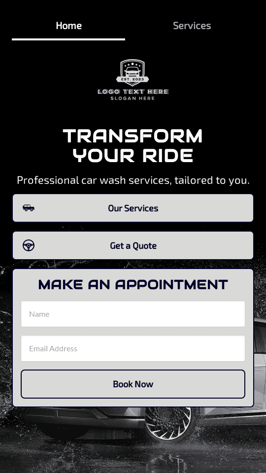 Laundry Wash Service Bio link template