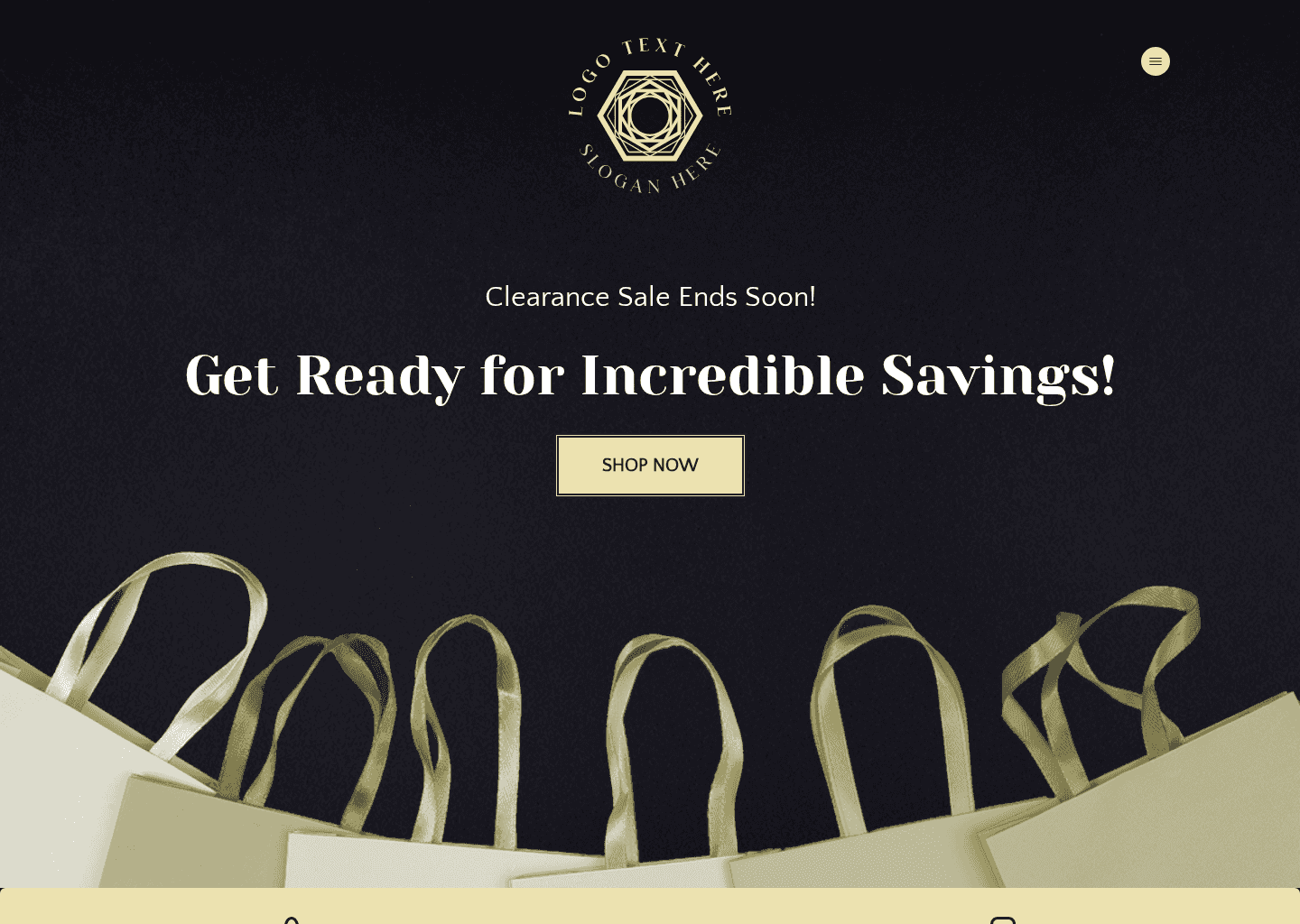 Generic Clearance Sale Website Preview