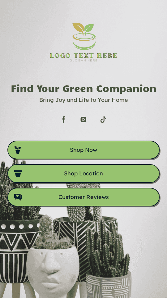 Plant Succulent Shop Link in Bio Preview