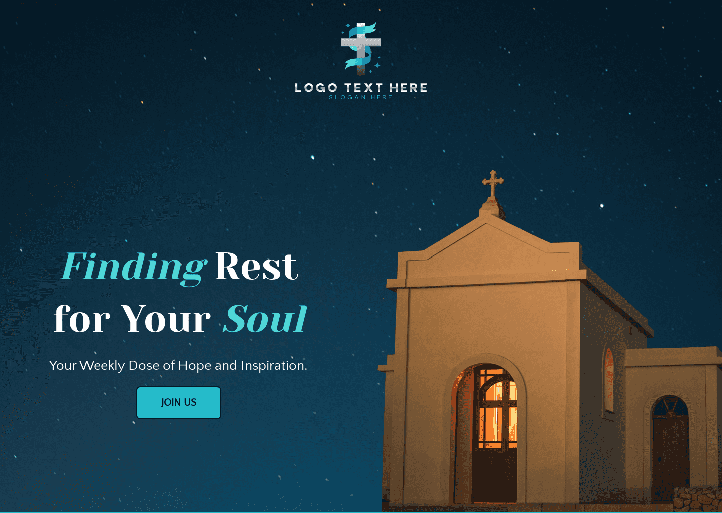Sunday Worship Service Website Preview