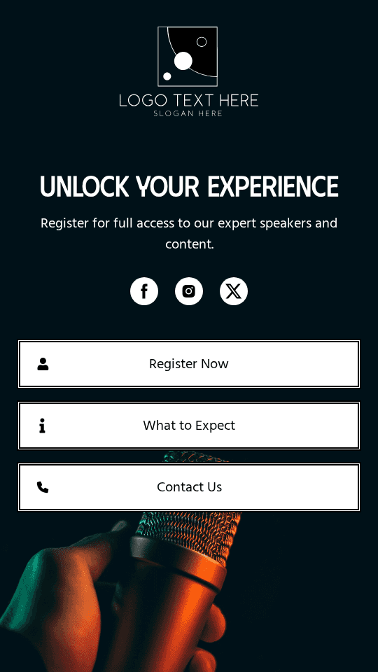 Simple Event Registration Link in Bio Preview