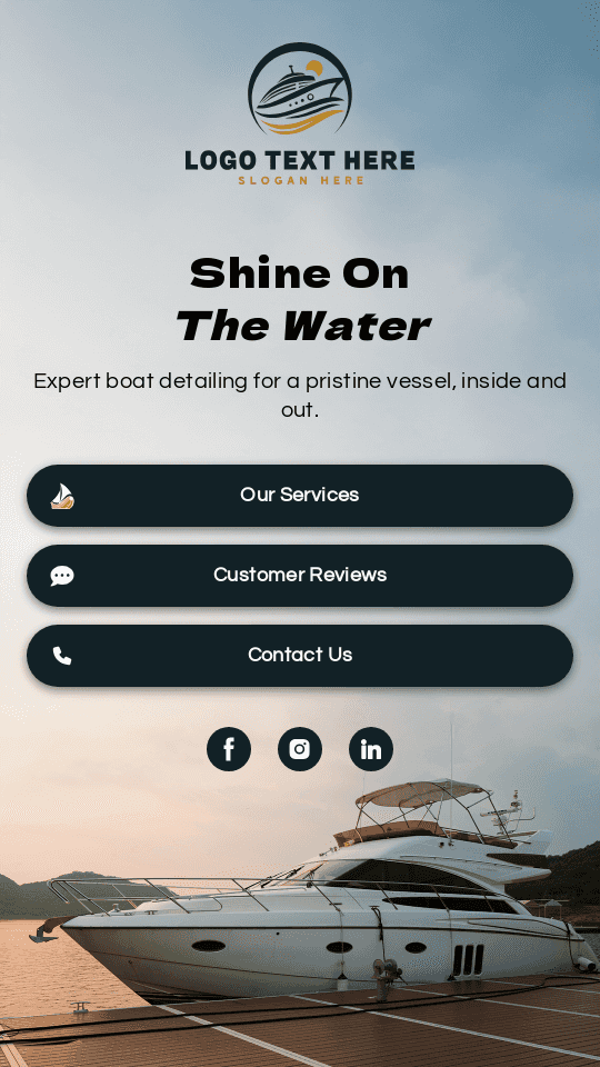 Boat Detailing Service Link in Bio Preview