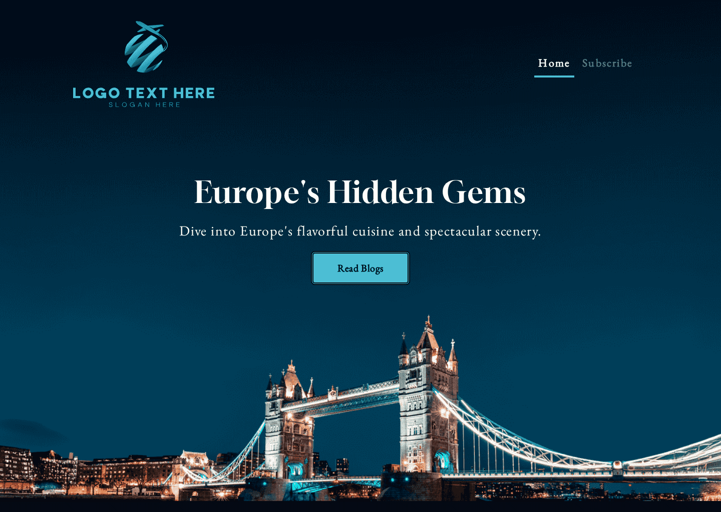 Europe Travel Blog Website