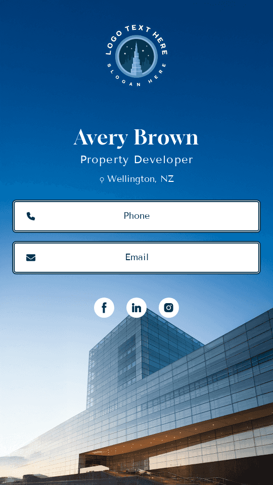 Property Developer Digital Business Card
