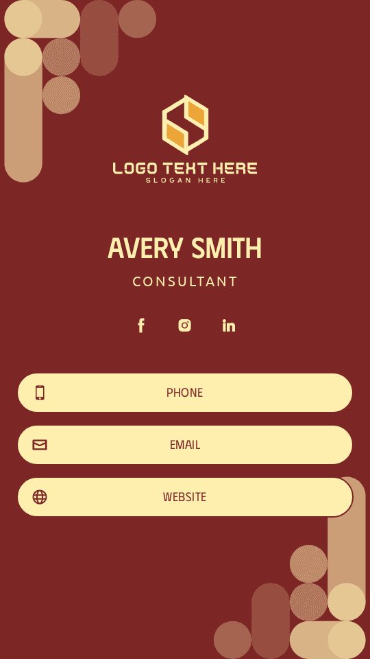 Corporate Enterprise Consultant Digital Business Card Preview