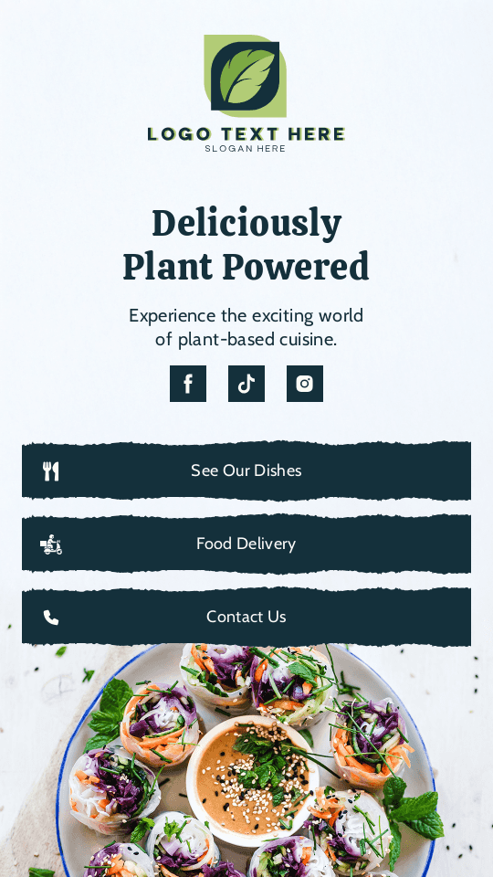 Vegan Food Restaurant Website