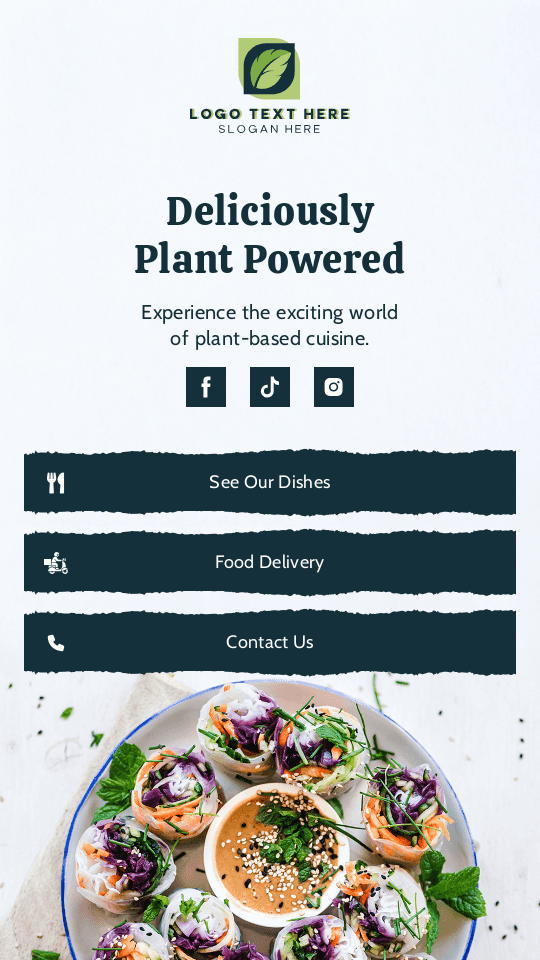 Vegan Food Restaurant Website