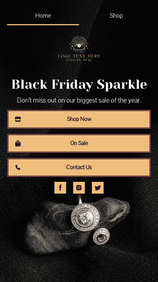 Elegant Jewelry Sale Link in Bio Preview