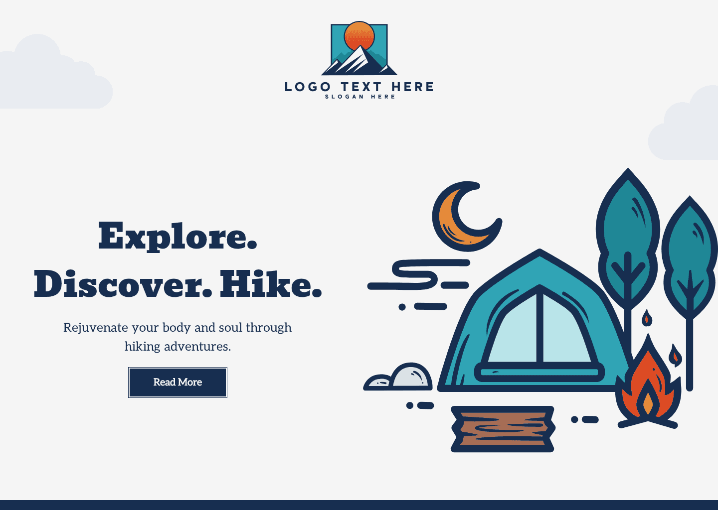 Traveling Camp Writer Website Preview