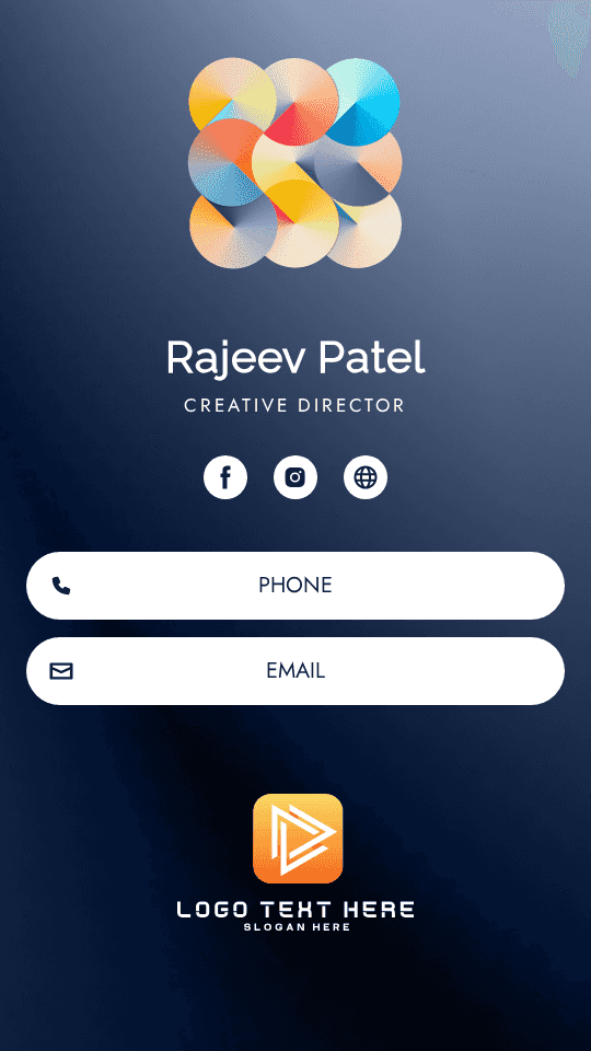 Multimedia Creative Director Digital Business Card Preview