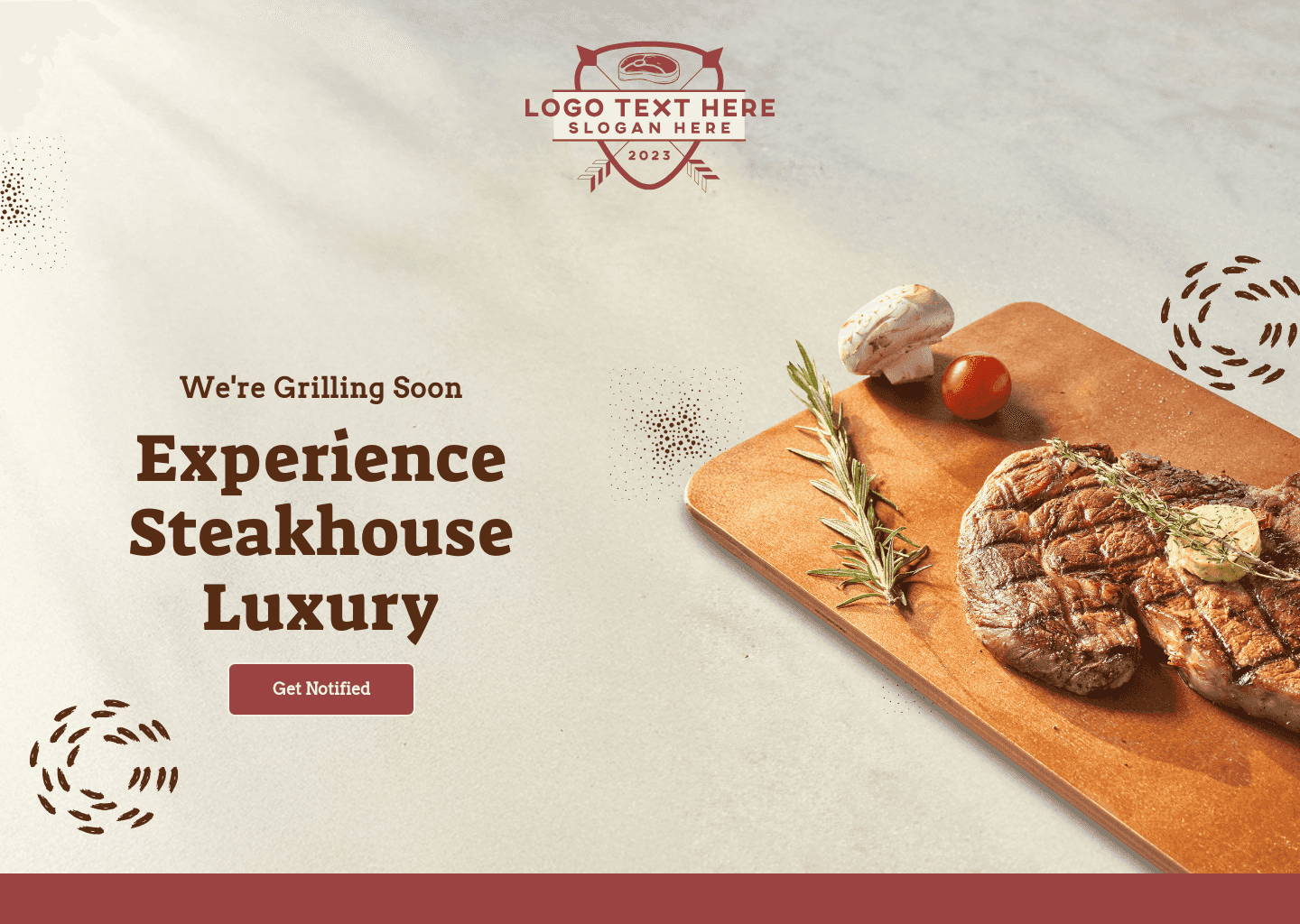 Steak House Opening Website Preview