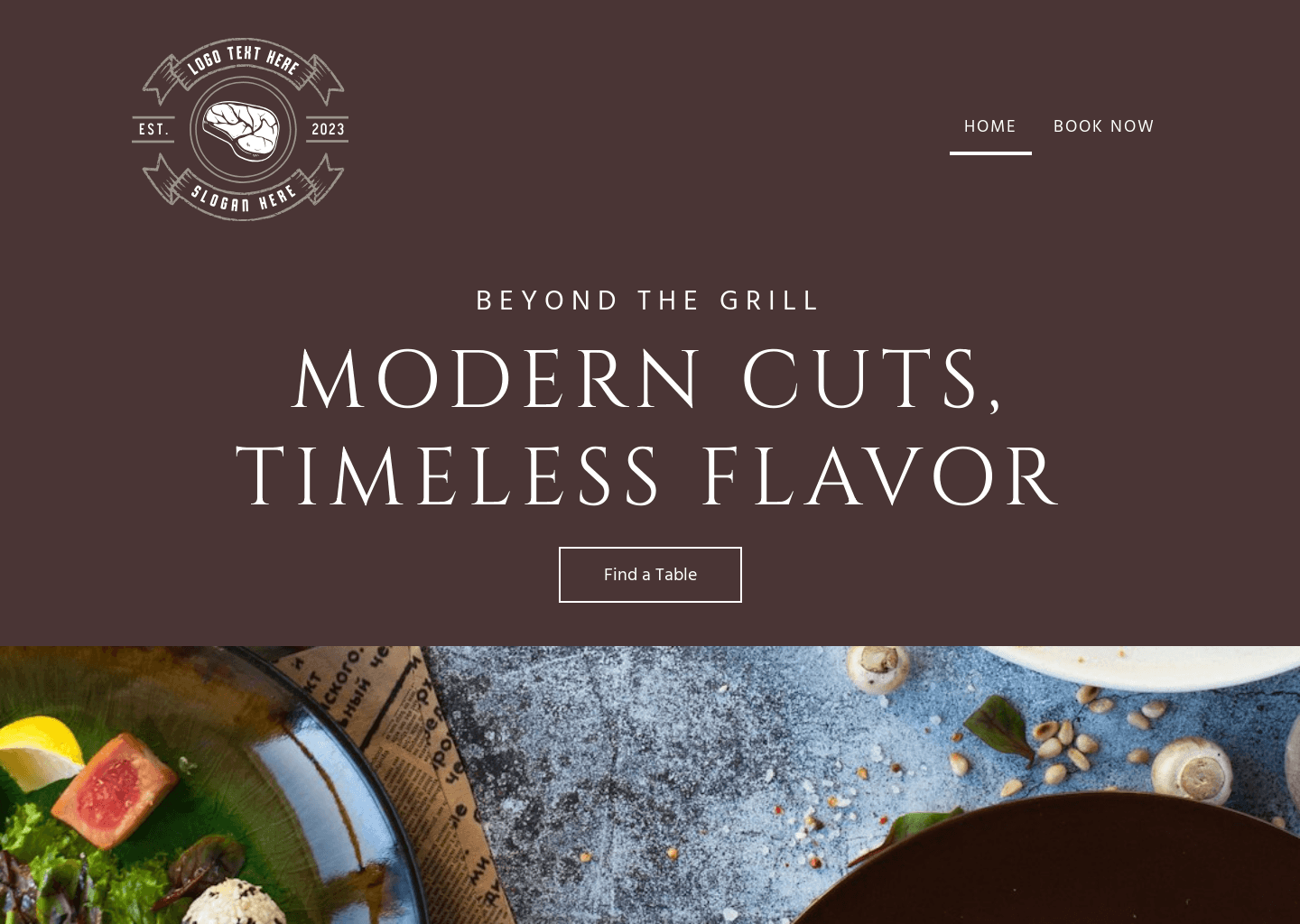 Steak Fancy Restaurant Website Builder Image Preview
