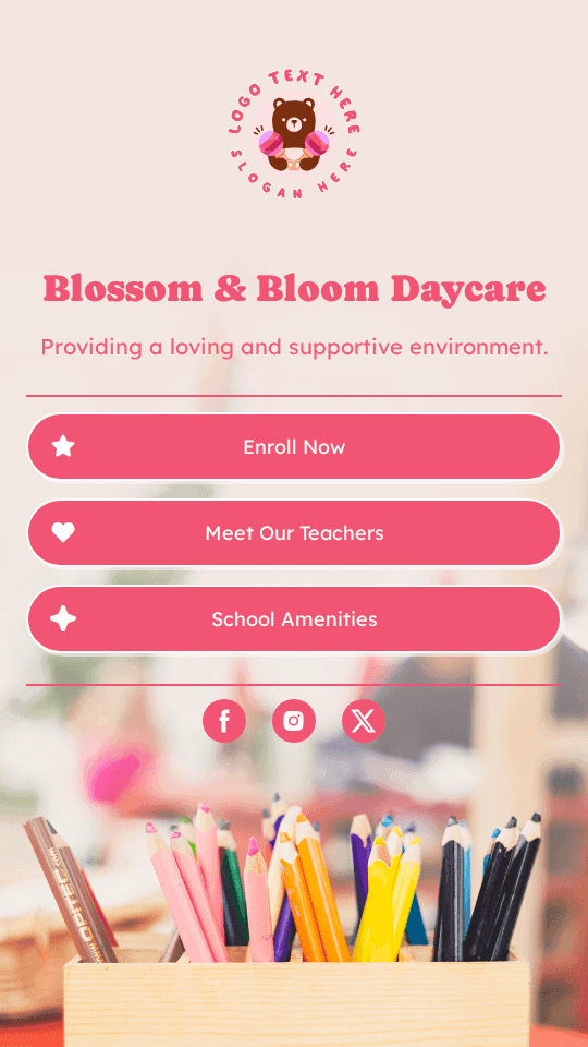 Toddler Daycare School Link in Bio Preview