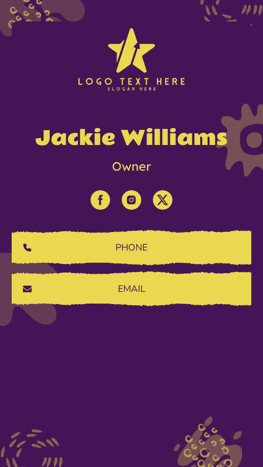 Generic Quirky Owner Digital Business Card