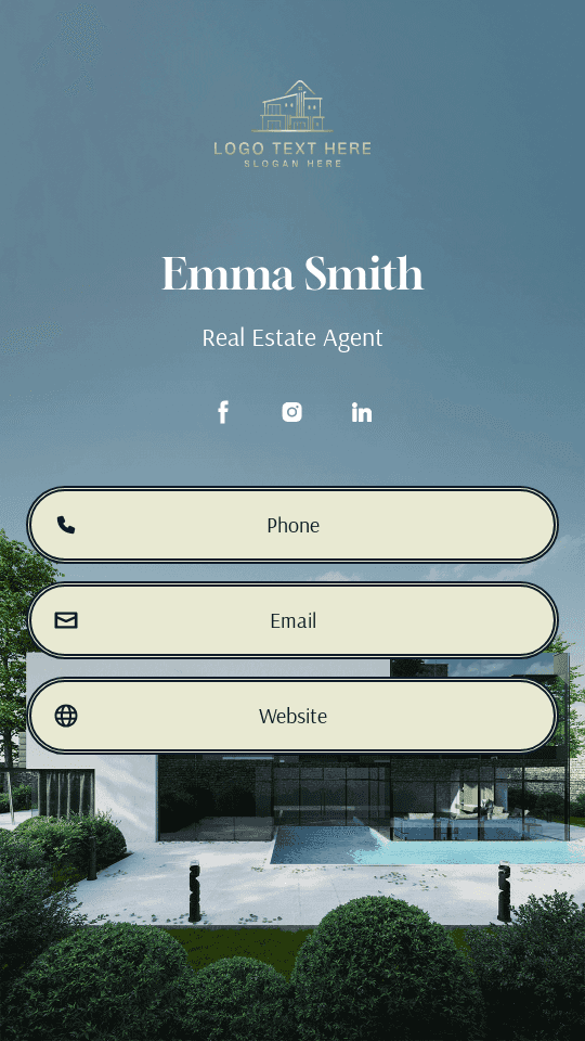 Housing Property Realtor Digital Business Card