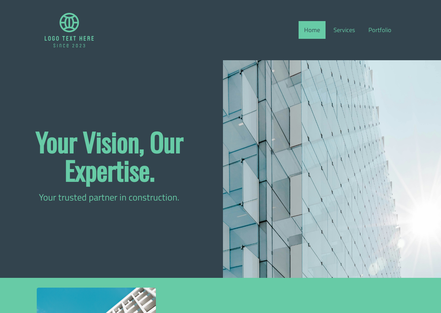 Construction Business Professional Website Builder Image Preview