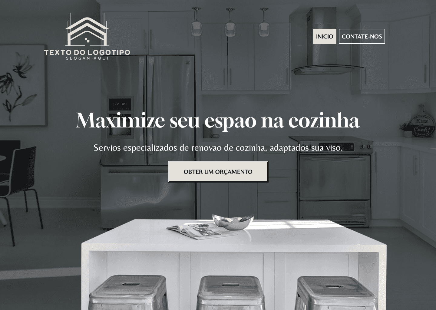 Renovação de Cozinha Moderna Website Preview