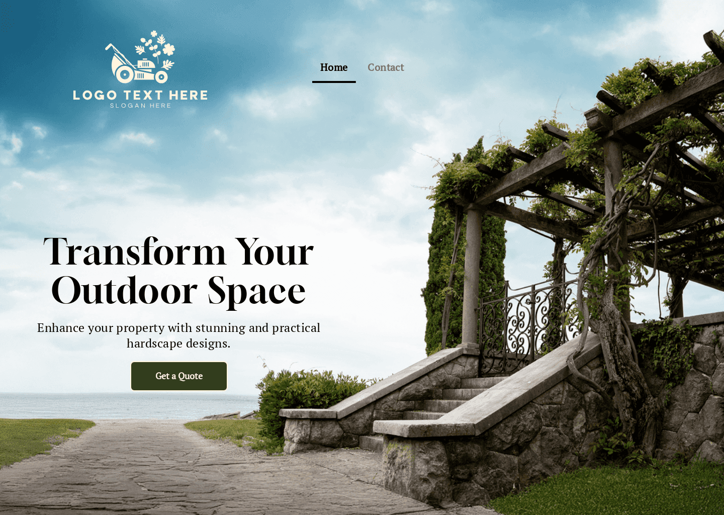 Outdoor Hardscape Services Website